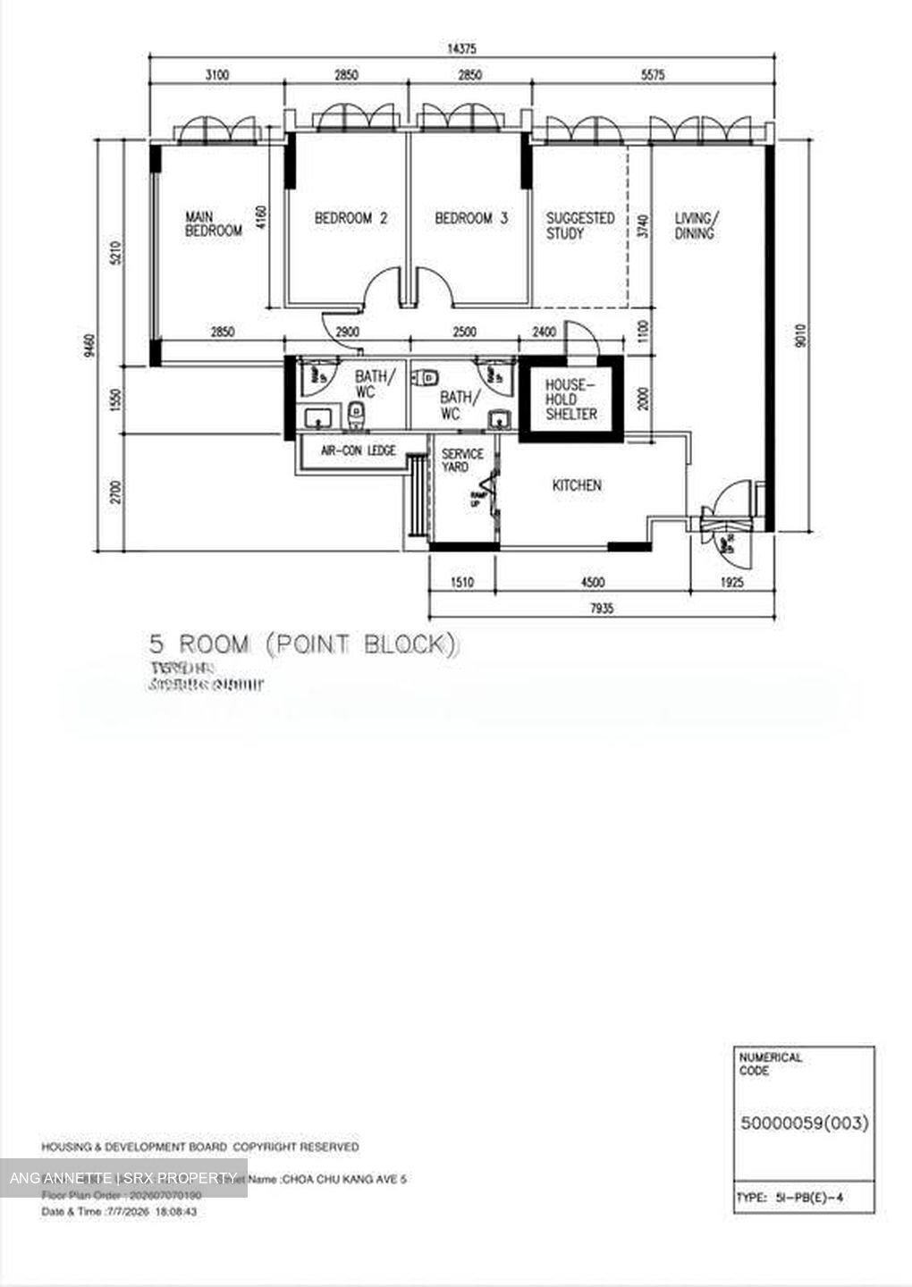 Blk 488D Sunshine Gardens (Choa Chu Kang), HDB 5 Rooms #583455591
